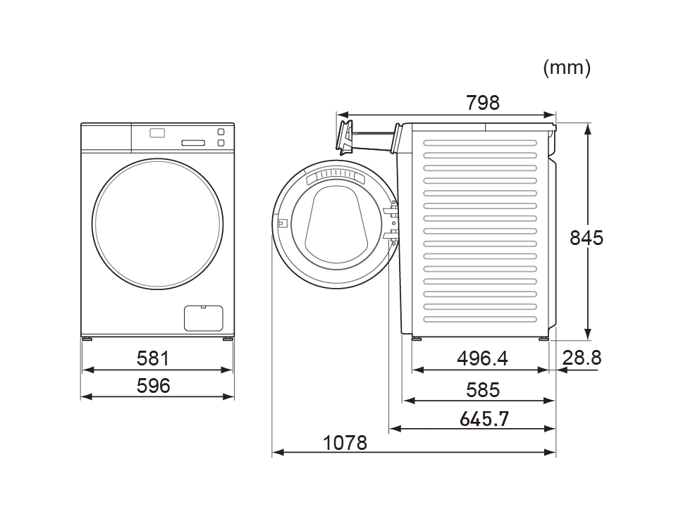 Máy giặt lồng ngang Panasonic 3Di Inverter 10kg NA-V10FA1LVT